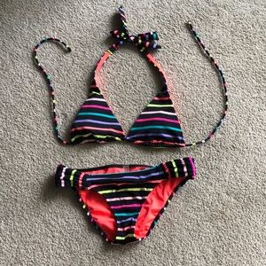 Victoria’s Secret Striped Triangle Bikini